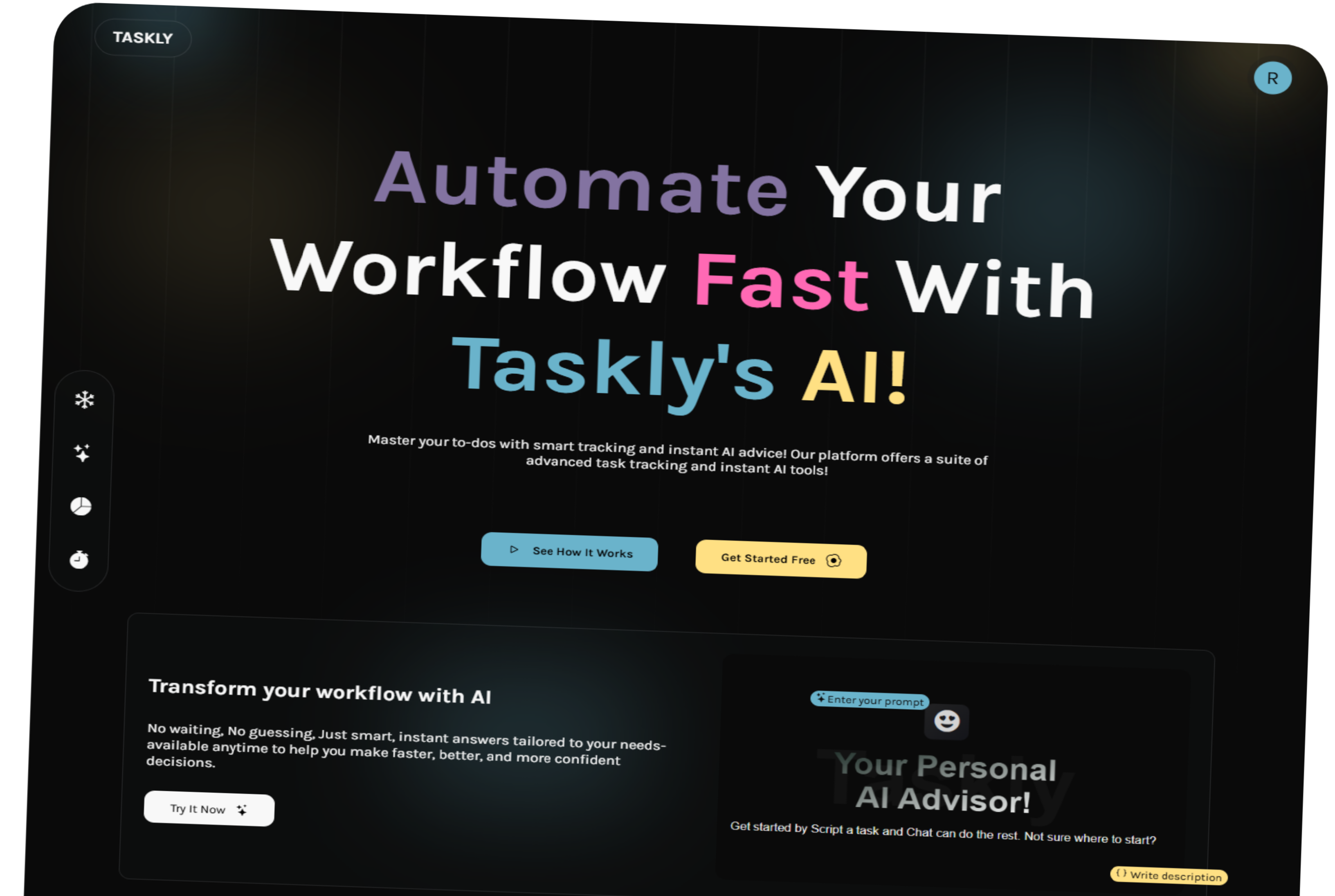 Taskly Pro, Powered by AI!